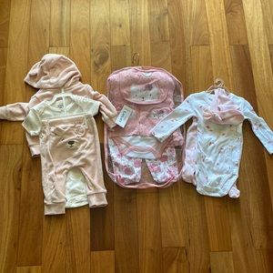 !! 3 !! Baby girl sets, 3-6 months